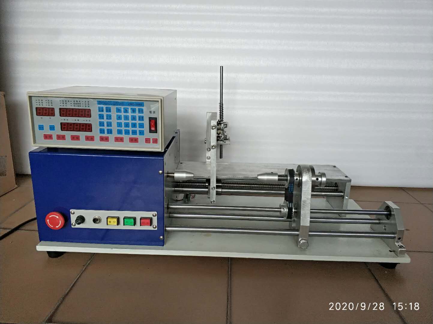 Een bestelling voor Cartridge Heater Wire Wraping Machine uit Iran
